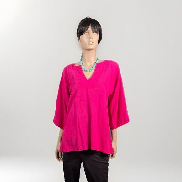 New Hero Pink Native American Shirt Cotton Large - Picture 2 of 9